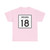 Indiana 18 (Indiana) (Road Sign) T-Shirt
