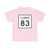 Illinois 83 (Illinois) (Road Sign) T-Shirt