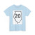Illinois 20 1950 (Illinois) (Road Sign) T-Shirt