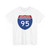 I-95 SC Metric (South Carolina) (Road Sign) T-Shirt