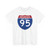 I-95 NJ (New Jersey) (Road Sign) T-Shirt