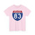 I-83 MD (Maryland) (Road Sign) T-Shirt