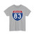 I-83 PA (Pennsylvania) (Road Sign) T-Shirt