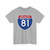 I-81 PA (Pennsylvania) (Road Sign) T-Shirt