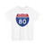 I-80 PA 1957 (Pennsylvania) (Road Sign) T-Shirt