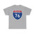 I-76 PA Metric (Pennsylvania) (Road Sign) T-Shirt