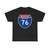 I-76 NJ Metric (New Jersey) (Road Sign) T-Shirt