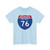 I-76 NJ Metric (New Jersey) (Road Sign) T-Shirt