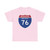 I-76 NJ Metric (New Jersey) (Road Sign) T-Shirt