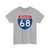 I-68 WV (Virginia) (Road Sign) T-Shirt