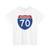 I-70 MD (Maryland) (Road Sign) T-Shirt