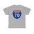 I-70 MD Metric (Maryland) (Road Sign) T-Shirt