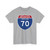 I-70 MD Metric (Maryland) (Road Sign) T-Shirt