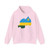 Flag map of Rwanda (Rwanda) Hoodie