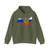 Flag map of Russia with coat of arms 2014-2022 (Russia) Hoodie