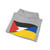 Flag of Palestine and Ukraine with waves (Palestine) Hoodie