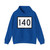 Connecticut Highway 140 wide (Connecticut) (Road Sign) Hoodie