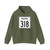 Indiana 318 1955 (Indiana) (Road Sign) Hoodie