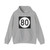 Iowa 80 (Iowa) (Road Sign) Hoodie
