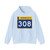 MN-308 wide (Minnesota) (Road Sign) Hoodie