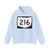 OH-216 (Ohio) (Road Sign) Hoodie