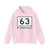 Tennessee 63 (Tennessee) (Road Sign) Hoodie