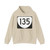 Virginia 135 (Virginia) (Road Sign) Hoodie