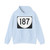 Virginia 187 (Virginia) (Road Sign) Hoodie