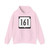 WIS 161 (Wisconsin) (Road Sign) Hoodie