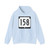 WIS 158 (Wisconsin) (Road Sign) Hoodie