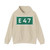 E47 Sverige (Sweden) (Road Sign) Hoodie