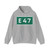 E47 Sverige (Sweden) (Road Sign) Hoodie