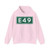 E49-DK (Denmark) (Road Sign) Hoodie