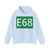 E68-AT (Austria) (Road Sign) Hoodie
