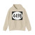 Ellipse sign 4498 (United States) (Road Sign) Hoodie