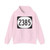 Elongated circle 2385 (United States) (Road Sign) Hoodie