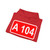 Tabliczka FR A104 (France) (Road Sign) Hoodie