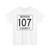 Bergen County 107 (New Jersey) (Road Sign) T-Shirt