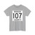 Bergen County 107 (New Jersey) (Road Sign) T-Shirt