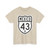 Carretera federal 43D (Mexico) (Road Sign) T-Shirt