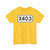 China County Road X403 (China) (Road Sign) T-Shirt