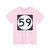 Ellipse sign 59 (United States) (Road Sign) T-Shirt