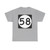 Ellipse sign 58 (United States) (Road Sign) T-Shirt