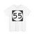 Ellipse sign 55 (United States) (Road Sign) T-Shirt