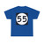 Ellipse sign 55 (United States) (Road Sign) T-Shirt