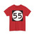 Ellipse sign 55 (United States) (Road Sign) T-Shirt