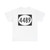 Ellipse sign 4489 (United States) (Road Sign) T-Shirt