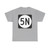 Elongated circle 5N (United States) (Road Sign) T-Shirt