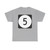 Elongated circle 5 (United States) (Road Sign) T-Shirt
