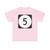 Elongated circle 5 (United States) (Road Sign) T-Shirt